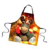 Maxbell Christmas Apron, Unisex Kitchen Bib Apron Adjustable Neck Antifouling H - Aladdin Shoppers