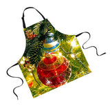 Maxbell Christmas Apron, Unisex Kitchen Bib Apron Adjustable Neck Antifouling I