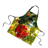 Maxbell Christmas Apron, Unisex Kitchen Bib Apron Adjustable Neck Antifouling I - Aladdin Shoppers