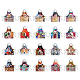 Maxbell Christmas Apron Unisex Kitchen Bib Apron Adjustable Neck Cooking CA5342R - Aladdin Shoppers