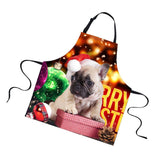 Maxbell Christmas Apron Unisex Kitchen Bib Apron Adjustable Neck Cooking CA5342R - Aladdin Shoppers