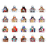 Maxbell Christmas Apron Unisex Kitchen Bib Apron Adjustable Neck Cooking CA5342R - Aladdin Shoppers