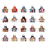 Maxbell Christmas Apron Unisex Kitchen Bib Apron Adjustable Neck Cooking CA5342R - Aladdin Shoppers