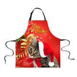 Maxbell Christmas Apron Unisex Kitchen Bib Apron Adjustable Neck Cooking CA5343R - Aladdin Shoppers