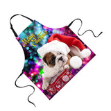 Maxbell Christmas Apron Unisex Kitchen Bib Apron Adjustable Neck Cooking CA5346R