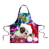 Maxbell Christmas Apron Unisex Kitchen Bib Apron Adjustable Neck Cooking CA5346R - Aladdin Shoppers