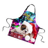 Maxbell Christmas Apron Unisex Kitchen Bib Apron Adjustable Neck Cooking CA5346R - Aladdin Shoppers