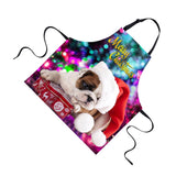 Maxbell Christmas Apron Unisex Kitchen Bib Apron Adjustable Neck Cooking CA5346R - Aladdin Shoppers