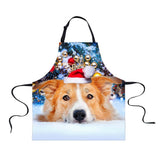 Maxbell Christmas Apron Unisex Kitchen Bib Apron Adjustable Neck Cooking CA5352R - Aladdin Shoppers