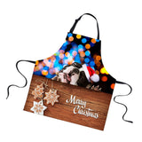 Maxbell Christmas Apron Unisex Kitchen Bib Apron Adjustable Neck Cooking CA5371R