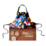 Maxbell Christmas Apron Unisex Kitchen Bib Apron Adjustable Neck Cooking CA5371R - Aladdin Shoppers