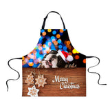 Maxbell Christmas Apron Unisex Kitchen Bib Apron Adjustable Neck Cooking CA5371R - Aladdin Shoppers
