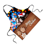 Maxbell Christmas Apron Unisex Kitchen Bib Apron Adjustable Neck Cooking CA5371R - Aladdin Shoppers