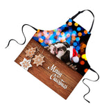 Maxbell Christmas Apron Unisex Kitchen Bib Apron Adjustable Neck Cooking CA5371R - Aladdin Shoppers