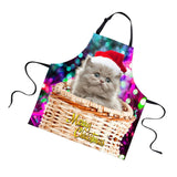 Maxbell Christmas Apron Unisex Kitchen Bib Apron Adjustable Neck Cooking CA5384R - Aladdin Shoppers
