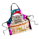 Maxbell Christmas Apron Unisex Kitchen Bib Apron Adjustable Neck Cooking CA5384R - Aladdin Shoppers