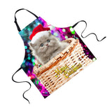 Maxbell Christmas Apron Unisex Kitchen Bib Apron Adjustable Neck Cooking CA5384R - Aladdin Shoppers