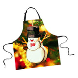 Maxbell Christmas Apron, Unisex Kitchen Bib Apron Adjustable Neck Cooking Gift 11 - Aladdin Shoppers