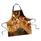 Maxbell Christmas Apron, Unisex Kitchen Bib Apron Adjustable Neck Cooking Gift 3