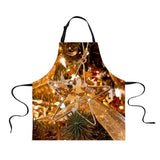 Maxbell Christmas Apron, Unisex Kitchen Bib Apron Adjustable Neck Cooking Gift 3 - Aladdin Shoppers