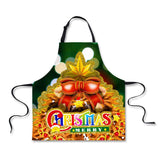 Maxbell Christmas Apron, Unisex Kitchen Bib Apron Adjustable Neck Cooking Gift 4 - Aladdin Shoppers
