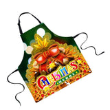 Maxbell Christmas Apron, Unisex Kitchen Bib Apron Adjustable Neck Cooking Gift 4 - Aladdin Shoppers