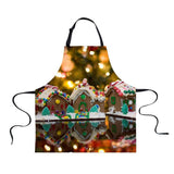 Maxbell Christmas Apron, Unisex Kitchen Bib Apron Adjustable Neck Cooking Gift 9 - Aladdin Shoppers