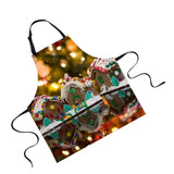 Maxbell Christmas Apron, Unisex Kitchen Bib Apron Adjustable Neck Cooking Gift 9 - Aladdin Shoppers