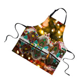 Maxbell Christmas Apron, Unisex Kitchen Bib Apron Adjustable Neck Cooking Gift 9 - Aladdin Shoppers