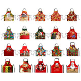 Maxbell Christmas Apron Unisex Kitchen Bib Apron for Cooking Baking Party Supplies A