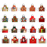 Maxbell Christmas Apron Unisex Kitchen Bib Apron for Cooking Baking Party Supplies A - Aladdin Shoppers