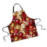 Maxbell Christmas Apron Unisex Kitchen Bib Apron for Cooking Baking Party Supplies E