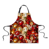 Maxbell Christmas Apron Unisex Kitchen Bib Apron for Cooking Baking Party Supplies E - Aladdin Shoppers