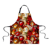 Maxbell Christmas Apron Unisex Kitchen Bib Apron for Cooking Baking Party Supplies E - Aladdin Shoppers