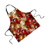 Maxbell Christmas Apron Unisex Kitchen Bib Apron for Cooking Baking Party Supplies E - Aladdin Shoppers