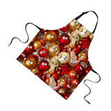 Maxbell Christmas Apron Unisex Kitchen Bib Apron for Cooking Baking Party Supplies E - Aladdin Shoppers