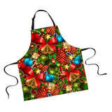 Maxbell Christmas Apron Unisex Kitchen Bib Apron for Cooking Baking Party Supplies G - Aladdin Shoppers
