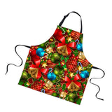 Maxbell Christmas Apron Unisex Kitchen Bib Apron for Cooking Baking Party Supplies G - Aladdin Shoppers