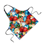 Maxbell Christmas Apron Unisex Kitchen Bib Apron for Cooking Baking Party Supplies H - Aladdin Shoppers