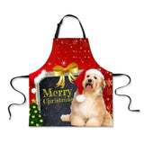 Maxbell Christmas Apron Unisex Kitchen Bib Apron for Cooking Baking Party Supplies M - Aladdin Shoppers