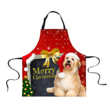 Maxbell Christmas Apron Unisex Kitchen Bib Apron for Cooking Baking Party Supplies M - Aladdin Shoppers