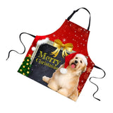 Maxbell Christmas Apron Unisex Kitchen Bib Apron for Cooking Baking Party Supplies M - Aladdin Shoppers