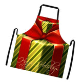 Maxbell Christmas Apron Unisex Kitchen Bib Apron for Cooking Baking Party Supplies O - Aladdin Shoppers
