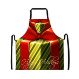 Maxbell Christmas Apron Unisex Kitchen Bib Apron for Cooking Baking Party Supplies O - Aladdin Shoppers