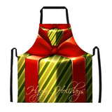 Maxbell Christmas Apron Unisex Kitchen Bib Apron for Cooking Baking Party Supplies O - Aladdin Shoppers