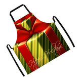 Maxbell Christmas Apron Unisex Kitchen Bib Apron for Cooking Baking Party Supplies O - Aladdin Shoppers
