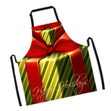 Maxbell Christmas Apron Unisex Kitchen Bib Apron for Cooking Baking Party Supplies O - Aladdin Shoppers