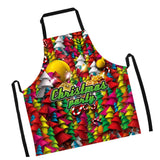 Maxbell Christmas Apron Unisex Kitchen Bib Apron for Cooking Baking Party Supplies P