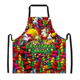 Maxbell Christmas Apron Unisex Kitchen Bib Apron for Cooking Baking Party Supplies P - Aladdin Shoppers
