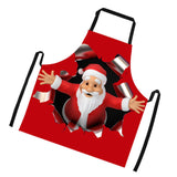 Maxbell Christmas Apron Unisex Kitchen Bib Apron for Cooking Baking Party Supplies R - Aladdin Shoppers